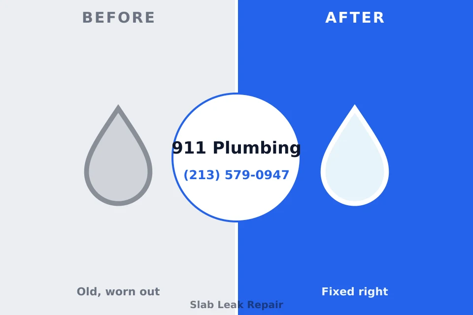 Before and after: plumbing repair Uvalde, TX